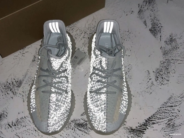 White Cloud Reflective Boost 350 Adidas FW5317 V2 Yeezy 0801